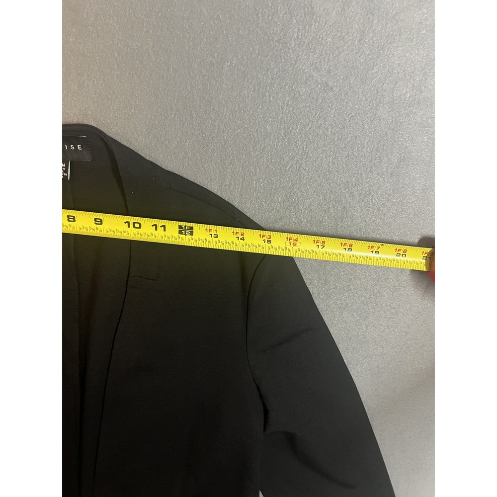 Premise Women's Open Front Blazer Jacket Black Size Medium Professional Work - Picture 5 of 8